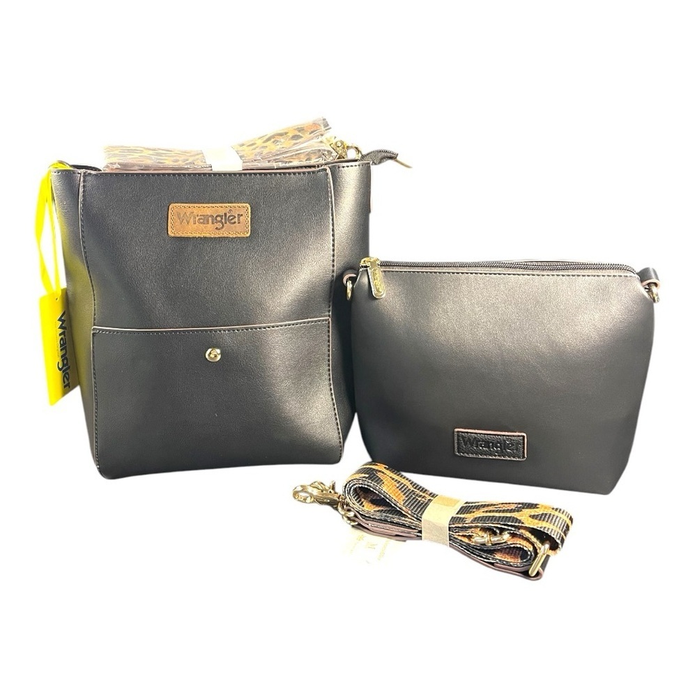 Stylish Wrangler Faux Leather 3-Piece Set - Brand New with Tags